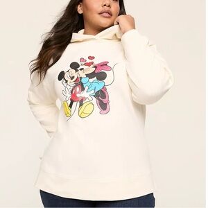NWT Lane Bryant Mickey and Minnie Graphic sweatshirt hoodie